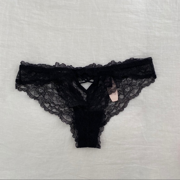 black lace underwear victoria's secret